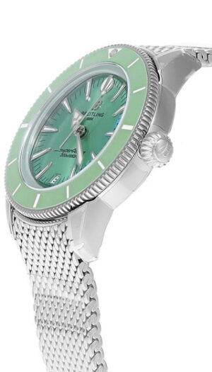 BREITLING SuperOcean Heritage Automatic 36MM Green Dial SS Men's Watch