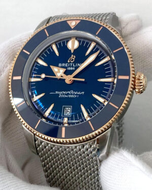 BREITLING SuperOcean Heritage B31 Chronograph 44MM Blue Dial SS Men's Watch