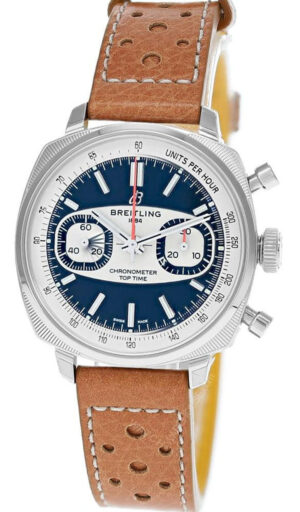 BREITLING Top Time B01 Racing Automatic 38MM Black Dial Leather